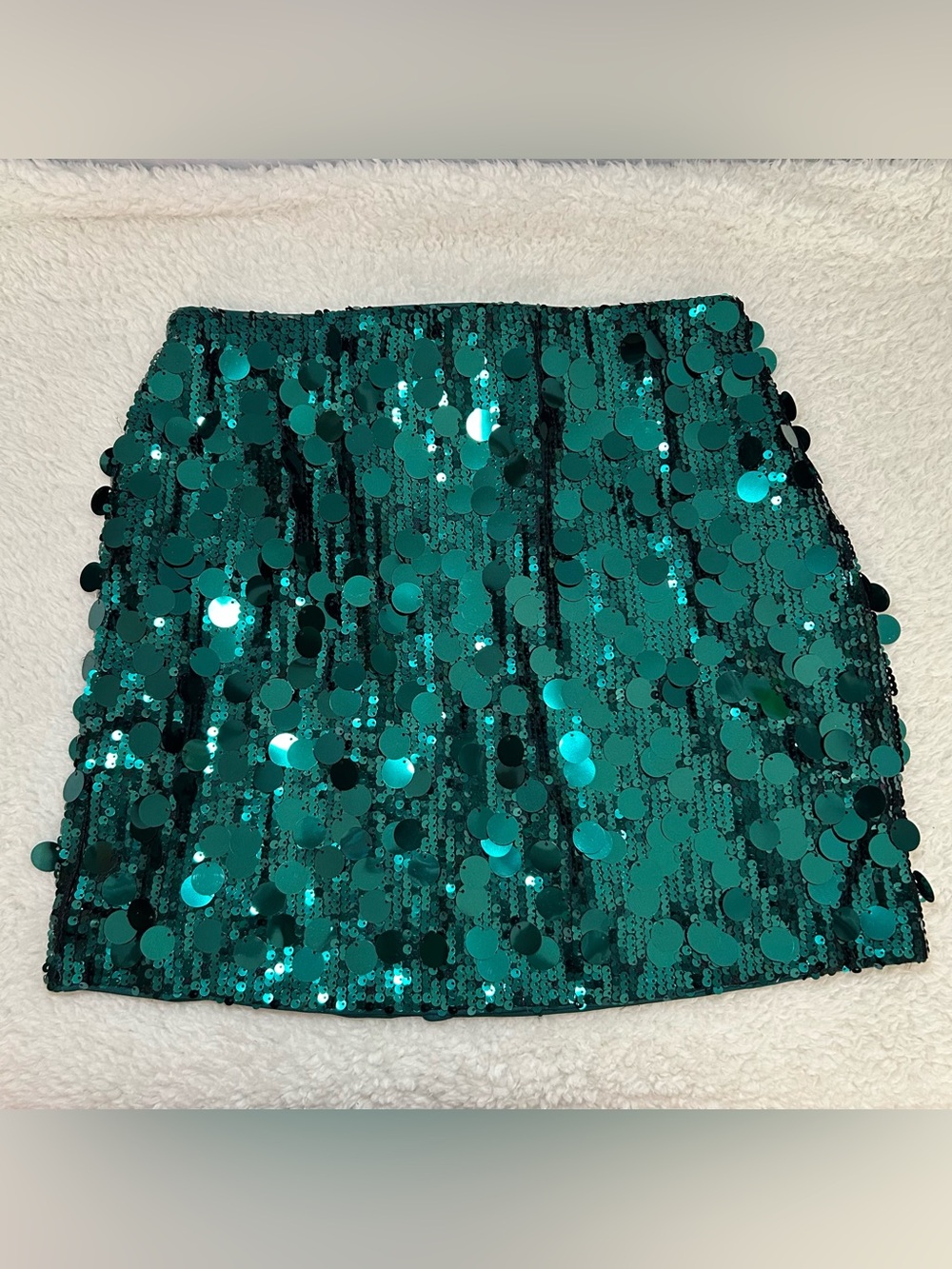 Women’s Sequin High Waist Bodycon Mini Skirt Medium NEW
